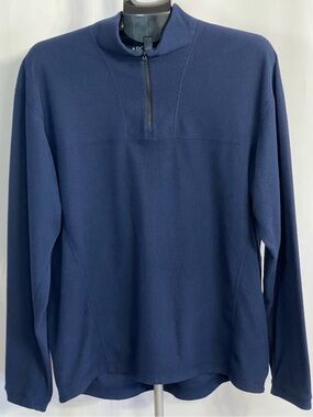 Arc'teryx Men's Navy Blue Zip-Up long sleeve fleece large outdoor shirt hiking